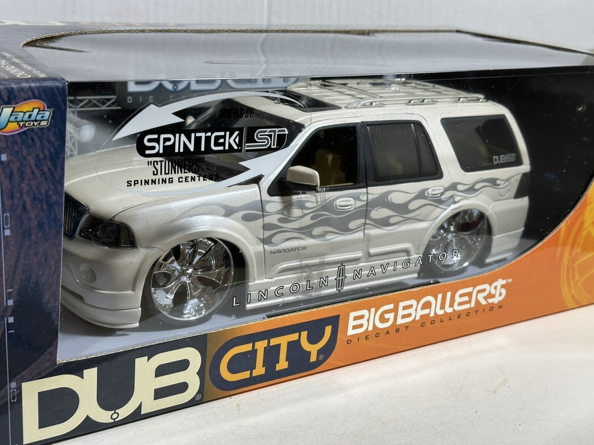 JADA DUB BIG BALLERS 2003 LINCOLN NAVIGATOR PEARL WHITE 1:18