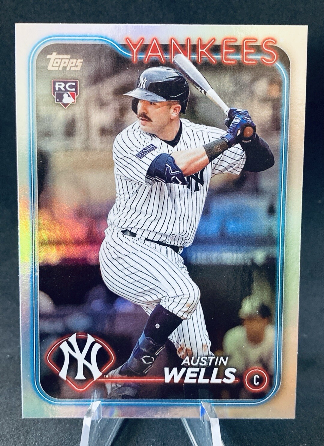 2024 Topps Chrome Austin Wells Refractor RC  New York Yankees #281