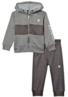 Hurley Toddler Boys Hoodie Fleece Jogger Set Sweatsuit Black