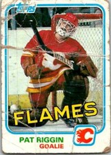 1981-82 Topps #30 Pat Riggin  RC Rookie Calgary Flames V52267