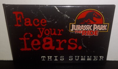 Universal Studios Jurassic Park The Ride Face Your Fears Button