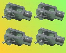 4 x Gabelkopf 4x8 M4 inkl Splintbolzen DIN71751 verzinkt Gabelgelenk Gabelköpfe