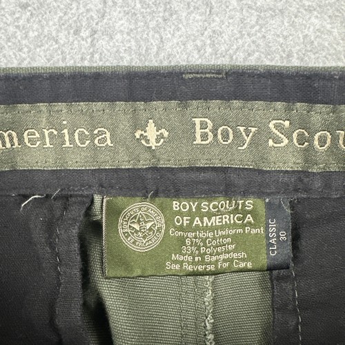 Boy Scouts Of America BSA Shorts Men 30 Uniform Cargo Green Convertible Outdoor - Picture 2 of 9