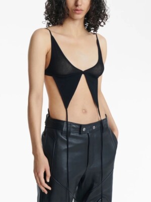 Dion Lee Modular Butterfly Mesh Bra Black Sexy S NWOT $390