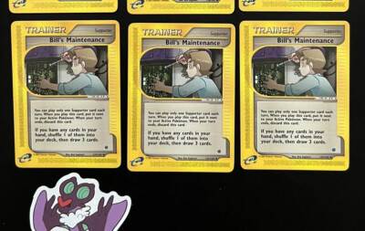 BILL S MAINTENANCE 137/165 NM Expedition Base Set 2002 Vintage! WoTC Pokémon x1