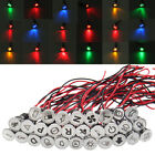<!--F#f_0-->Chrom 8/10/12/14/16mm LED Dash Panel Warning Pilot Light Indicator Lamp Car Boat<!--F/-->