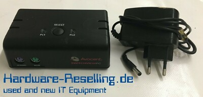 Avocent PS2 PS-2 SwitchView PC 2SVP10 2 Port KVM Switch mit Netzteil