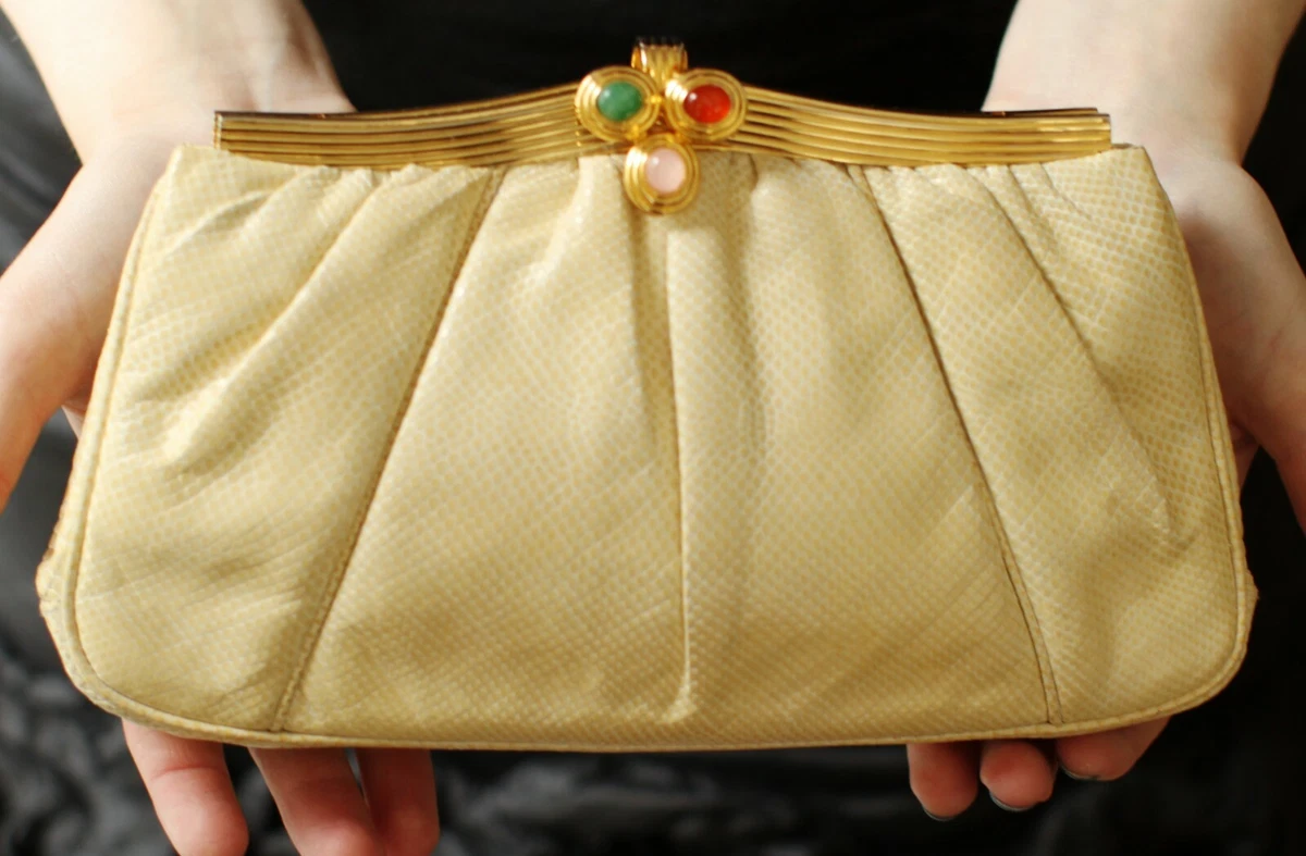 Cream evening deals bag