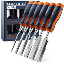 Presch Stechbeitel Set für Holz 6tlg. - Stemmeisen, Stecheisen, Holzbeitel