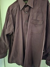 Roberto Villini Collezione Dress Shirt Men's 17 32/33 Purple Long Sleeve Button