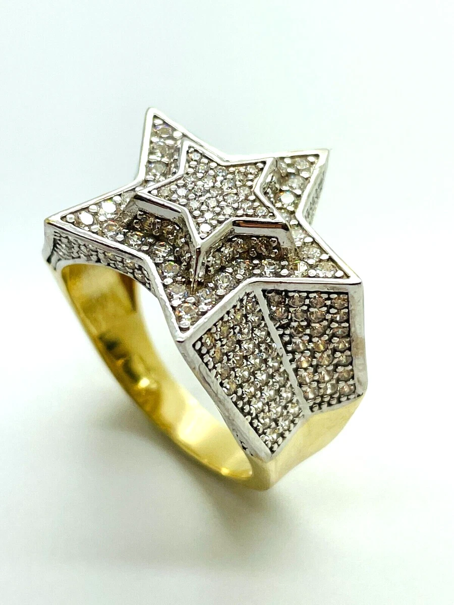 Gold star store ring mens