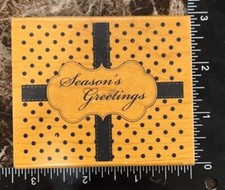 Seasons Greetings ANW Crestwood Wood Mounted Rubber Stamp 2009395