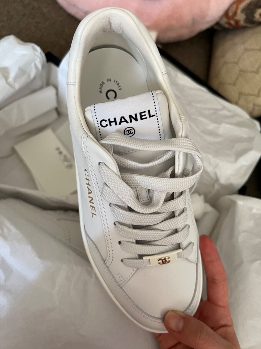 【超レア・入手困難】未使用　 CHANEL ヴィンテージスニーカー 37サイズ Chanel sneakers white leather | eBay
