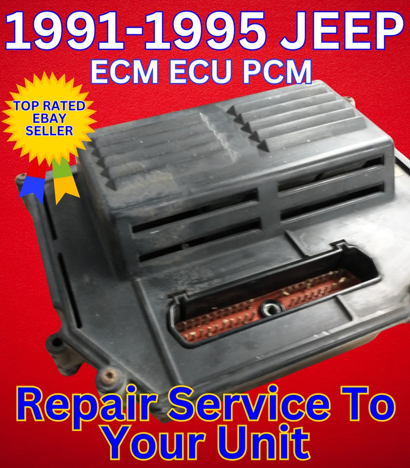 Jeep Grand Cherokee ZJ ECM ECU PCM Engine Computer Repair & Return 1993-1995 - Image 2 of 4