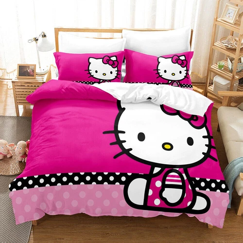 Hello Kitty Series Duvet/Quilt/Doona Cover Single/Double/Queen/King Bedding Set - Bild 18 von 43