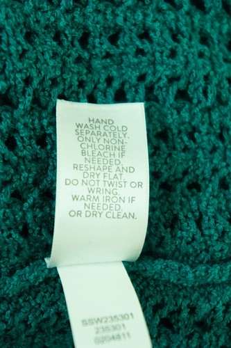 J. Jill Pullover offener Zopfmuster Large/L türkis/aqua langarm - Bild 8 von 9