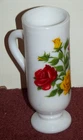 Vintage Avon Milk Glass Demitasse Cup Wild Rose Pattern 1969 B62