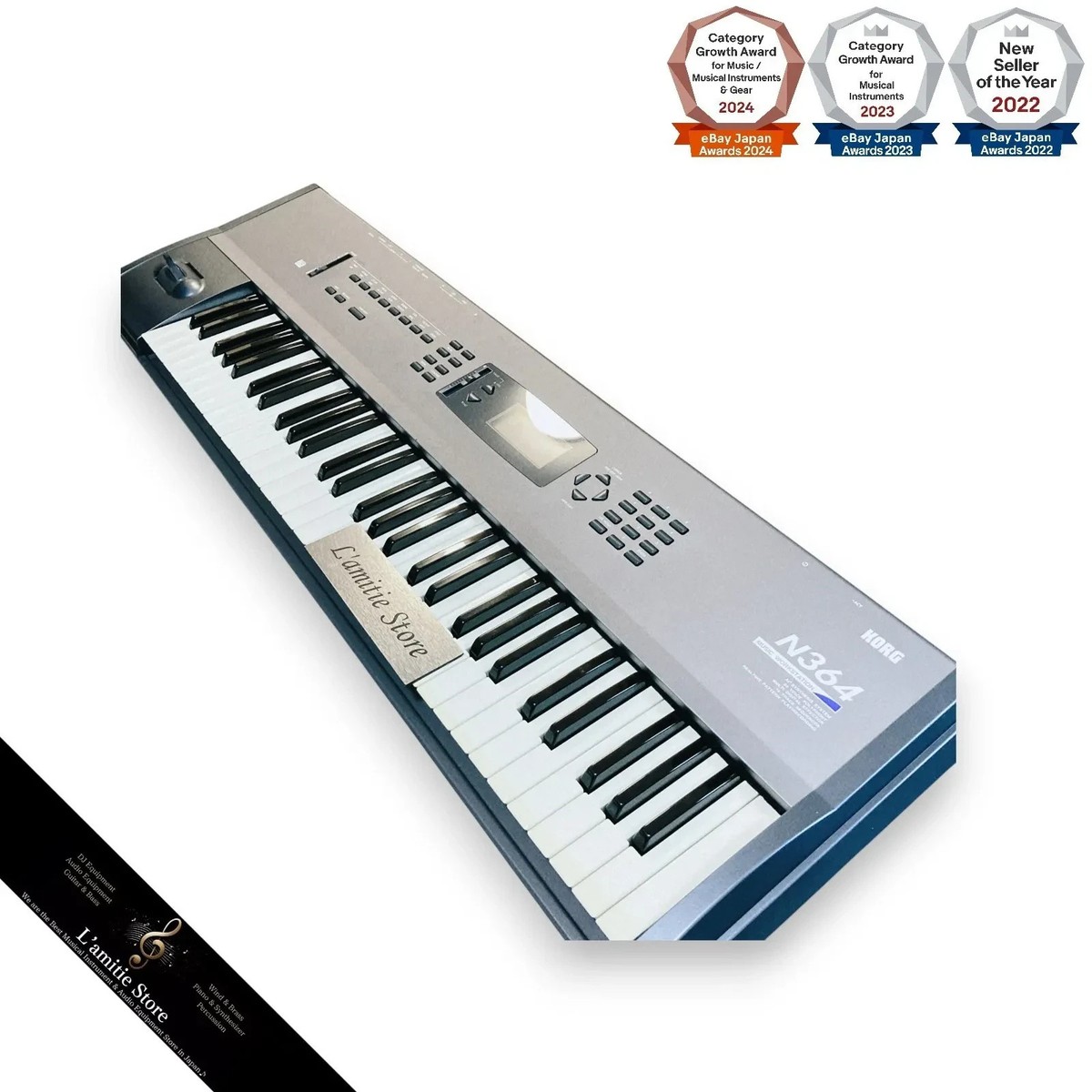 KORG N364 Music Workstation 61-Key Keyboard Synthesizer AI
