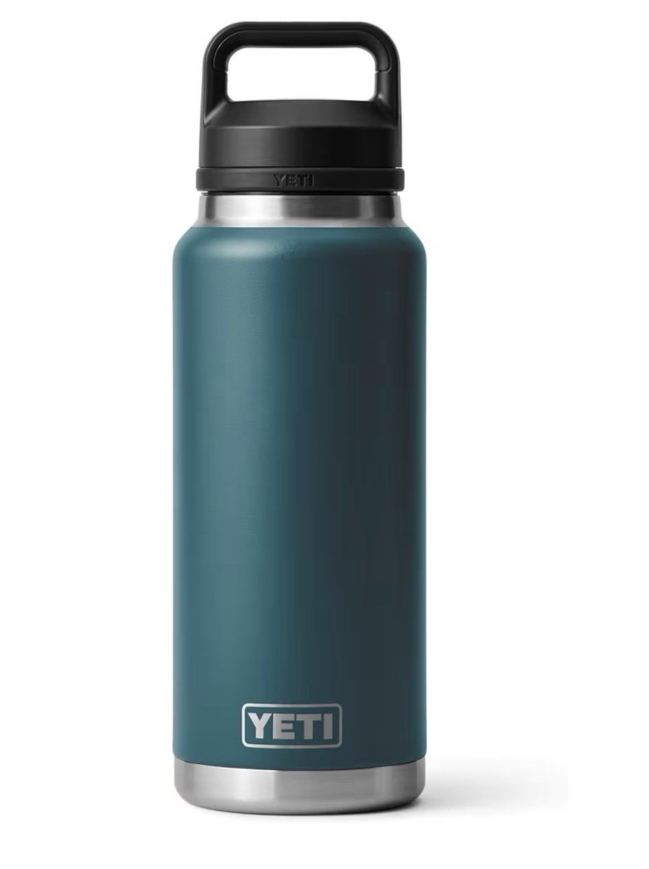 YETI Rambler Bottle Black 36oz Stainless Steel Insulated Chu