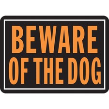 Hy-Ko  Beware Of Dog Sign 9.25" x 14" 12 pcs. 