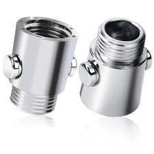 Shower Head Flow Control Valve G1/2 Button Shut Off for Arm Hose Bidet, 2 Pack