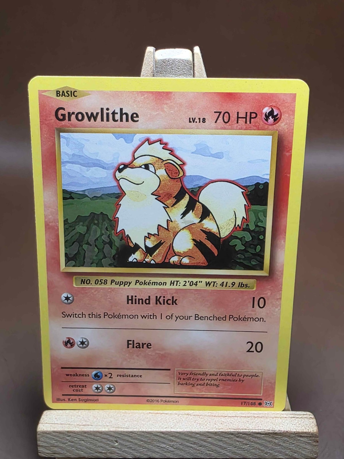 MP Growlithe 17/108 Common - Pokemon XY - Evolutions