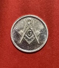 Mini Masonic Coin, Pure .999 Silver, 1 Gram Silver Round