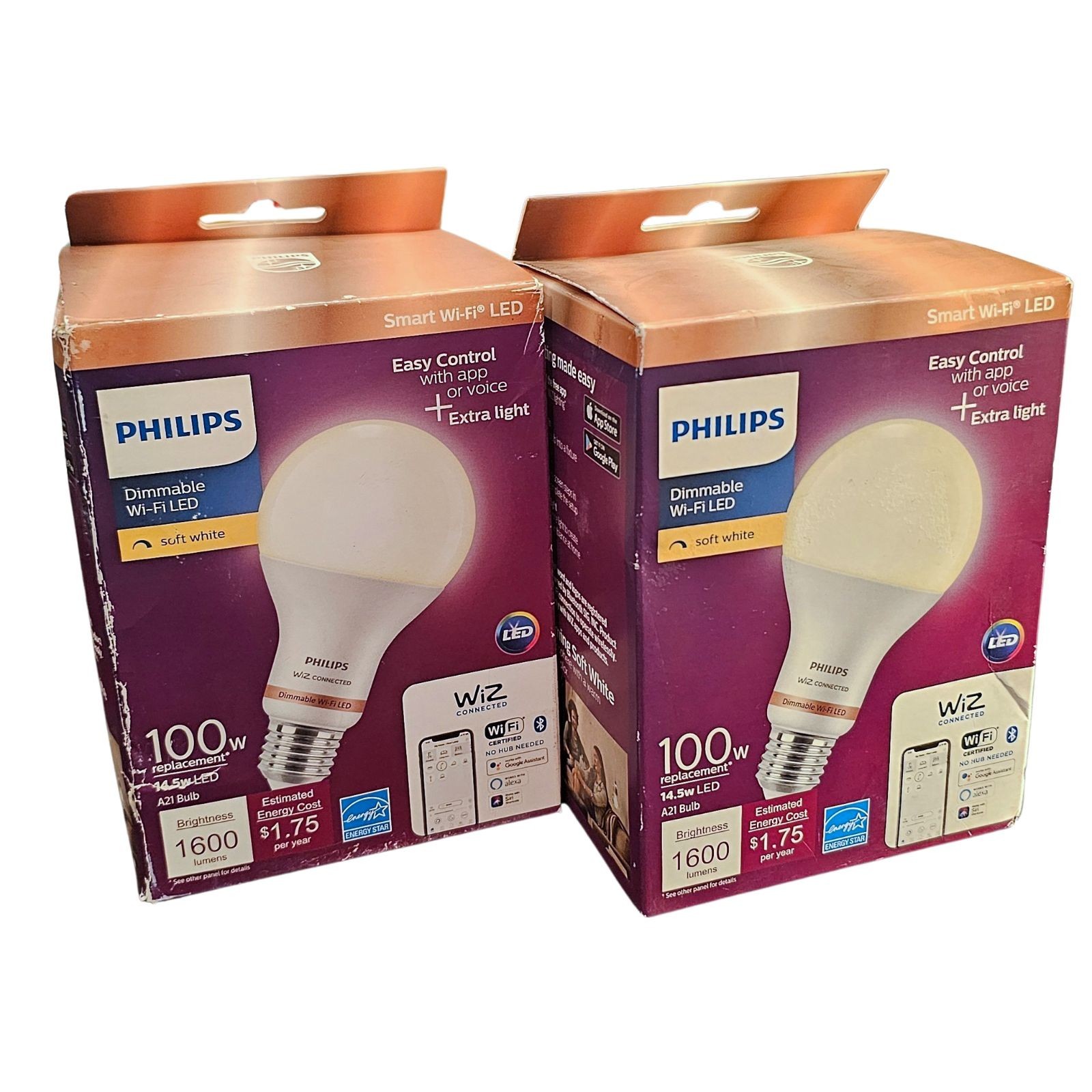 - Soft White 14.5w Led - A21 100w (lot Of 2)