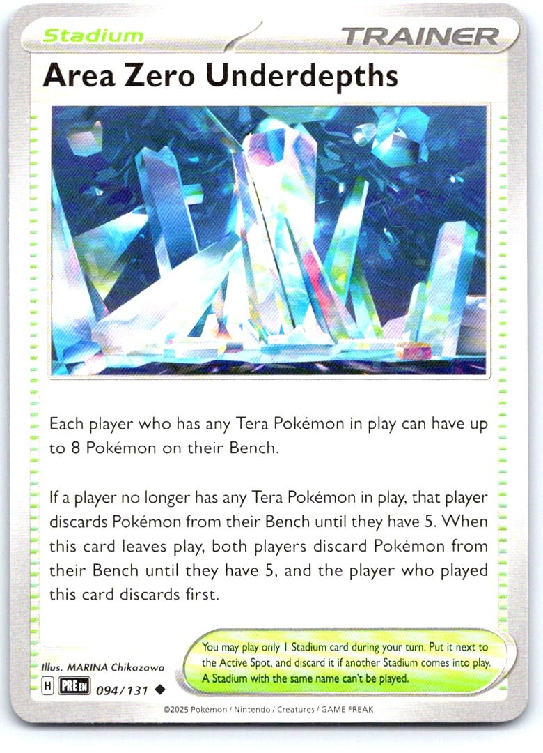 Area Zero Underdepths 094/131 Uncommon Prismatic Evolutions Pokemon Near Mint