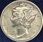1943-P Mercury Silver Dime Ch BU