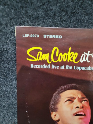 Vintage Sam Cooke At The Copa Vinyl LP RCA Victor LSP-2970 Soul Jazz Live 1964 - Picture 2 of 10