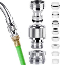 Faucet Quick Adapter Connector with Aerator,Sink to Shower Silvery