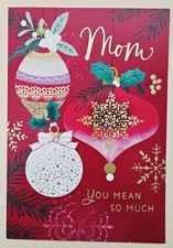 Merry Christmas MOM / Greeting Card (+ Envelope 7×5")