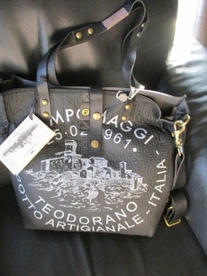 Campomaggi Shopper genziana schwarz NEU