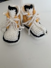 1 Paar handgestrickte Schuhe, Babyschuhe, Bab...