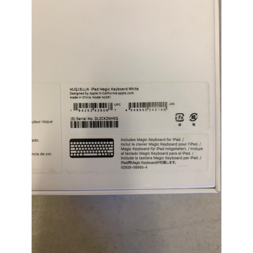 Apple Magic Keyboard for iPad Air 11-inch (M2) White Foldable - Photo 8/8