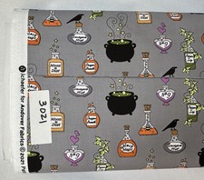 Halloween Potions 100 Cotton Fabric By The Yard Andover