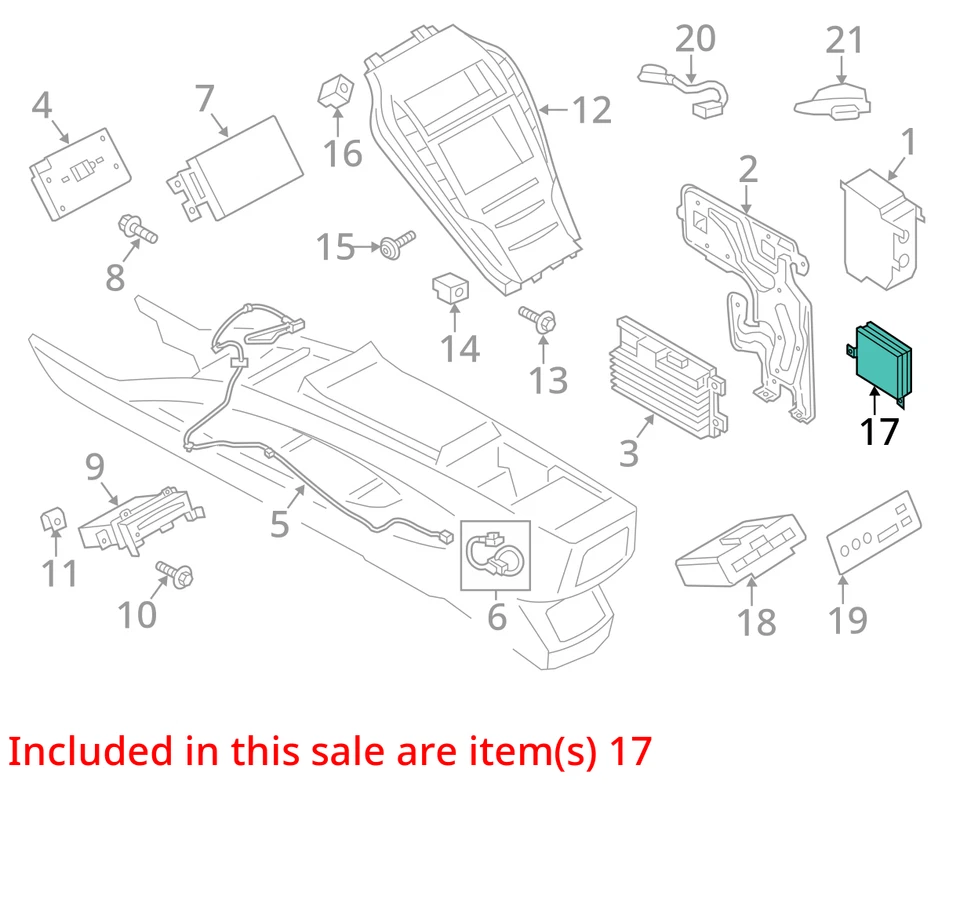 Chasis ECM Body Control BCM maletero derecho compatible con 15-20 MKZ 2551823 Foto 3 de 4