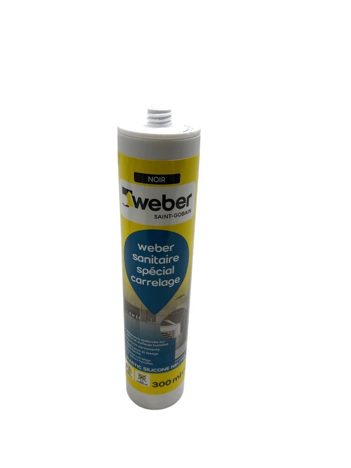 Schimmelresistenter Silikondichtstoff Weber WEBERSEAL SANITARY, schwarz - Bild 1 von 4
