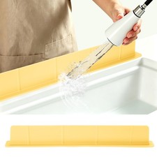 Silicone Sink Splash Guard 20" Kitchen Sink Protector, Yellow