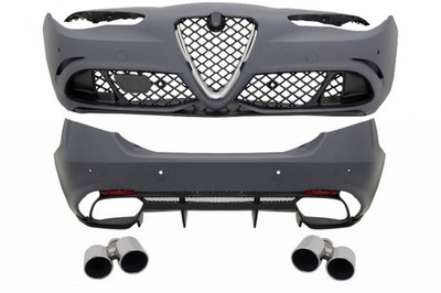 Bodykit für Alfa Romeo Giulia 952 Q4 16+ Quadrifoglio Racing Look Auspuff Tipps