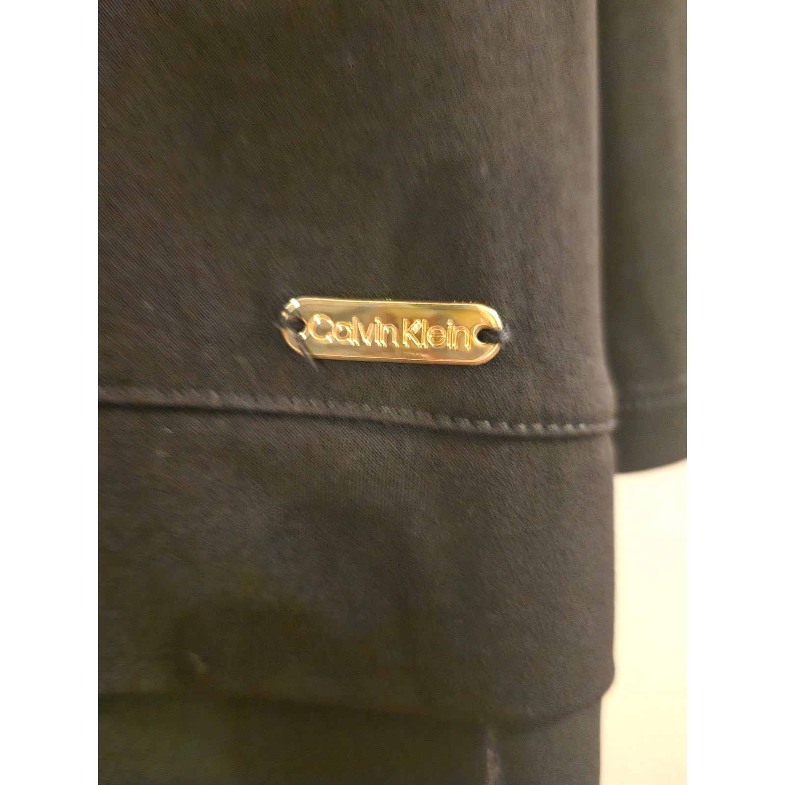 Calvin Klein Casual Long Sleeve Dress Shirt Women's Size Large Black thumbnail 4