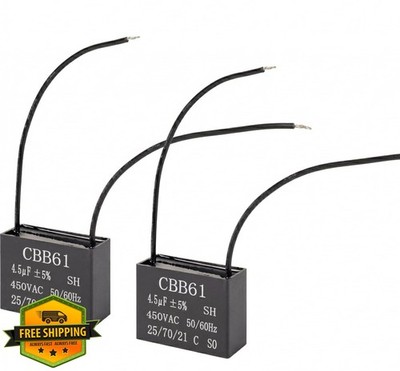 BlueStars 4.5uf 450V Capacitor 2 Pack
