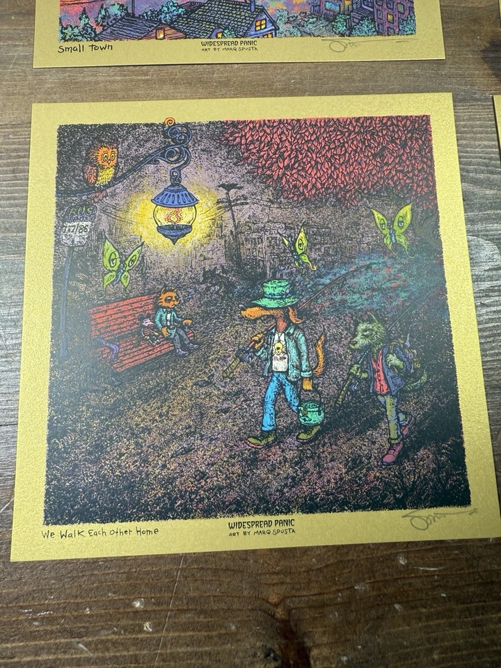 Juego de 6 mini impresiones de pánico generalizado “Snake Oil King” DORADO de Mara Spusta 8 X 8 Foto 4 de 4