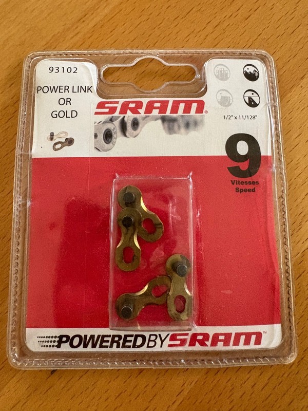 SRAM PowerLink Gold 9-Speed Quick Links (2-Pack)