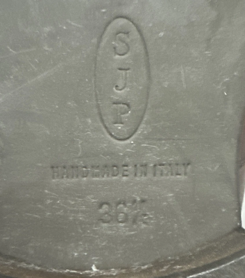 Botas altas de equitación de cuero marrón SJP Kelly zapatos talla 36,5 para mujer Foto 4 de 4