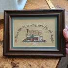 Bless Our Home Cross Stitch Embroidery Picture Professionally Framed Completed