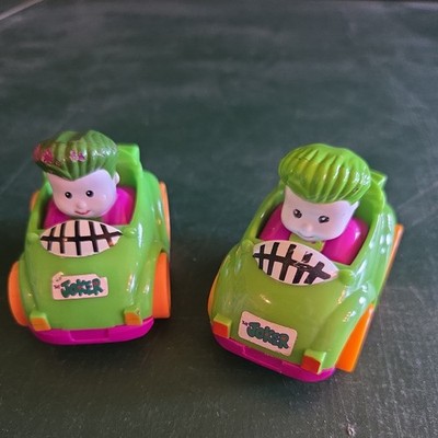 Fisher Price Little People DC Super Friends Wheelies Jokers (set of 2)