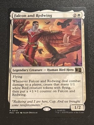MTG Commander: Marvel Super Heroes Falcon and Redwing 0014 Rare