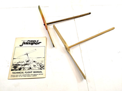 AEROMANIA Brand Puddle Jumper Propeller w/ Technical Flight Manual 1970s Vintage